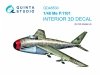 Quinta Studio QD48530 Me P.1101 3D-Printed & coloured Interior on decal paper (RS models) 1/48
